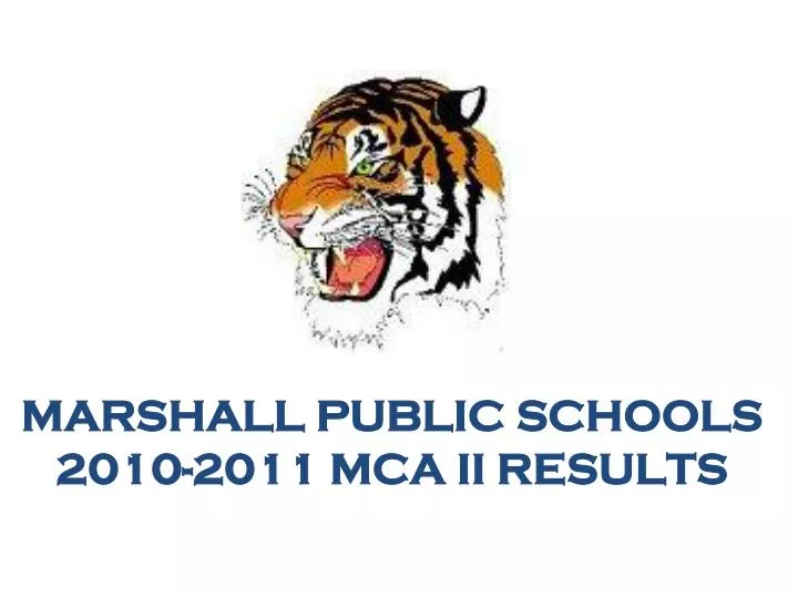 marshall public schools 2010 2011 mca ii results