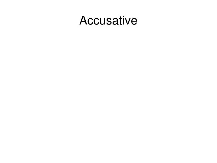 accusative