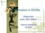 Wind accretion in SGXBs - slide 1