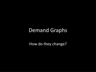 Demand Graphs