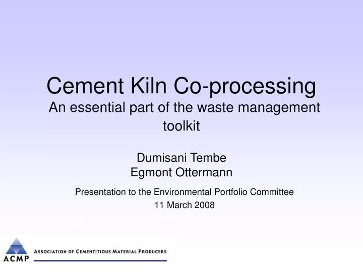 cement kiln co processing an essential part of the waste management toolkit
