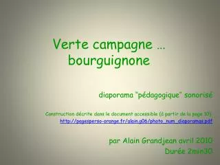 verte campagne bourguignone