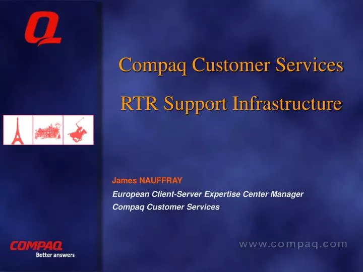 compaq customer services rtr support infrastructure