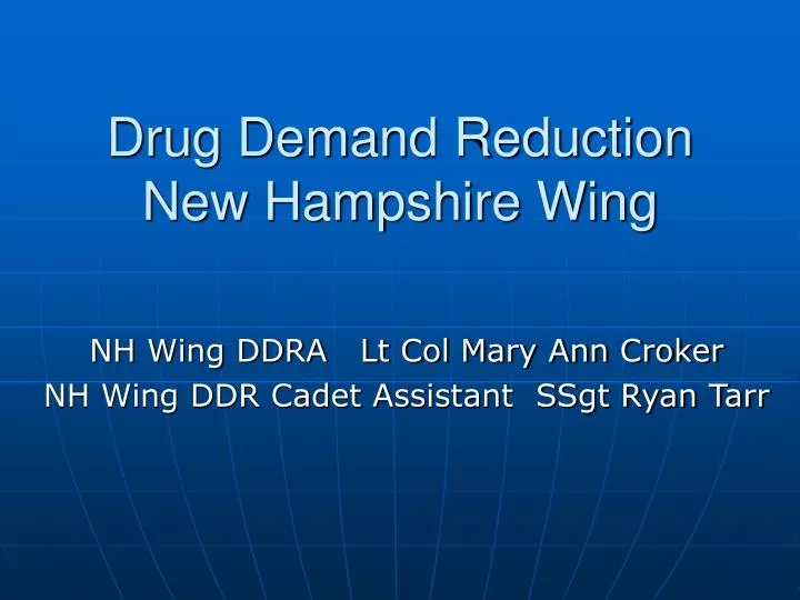 drug demand reduction new hampshire wing