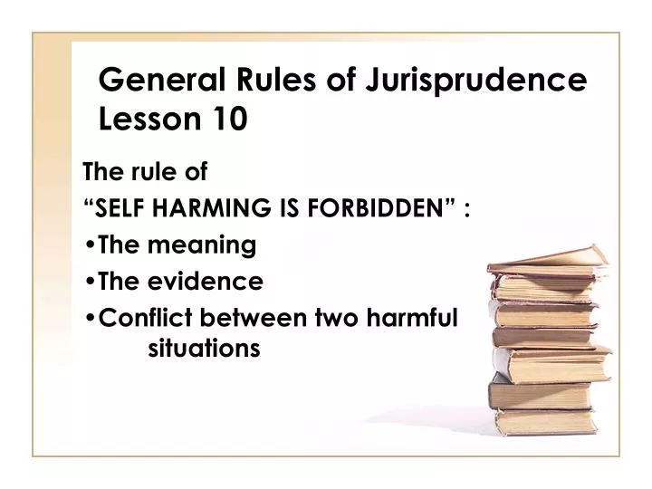 general rules of jurisprudence lesson 10