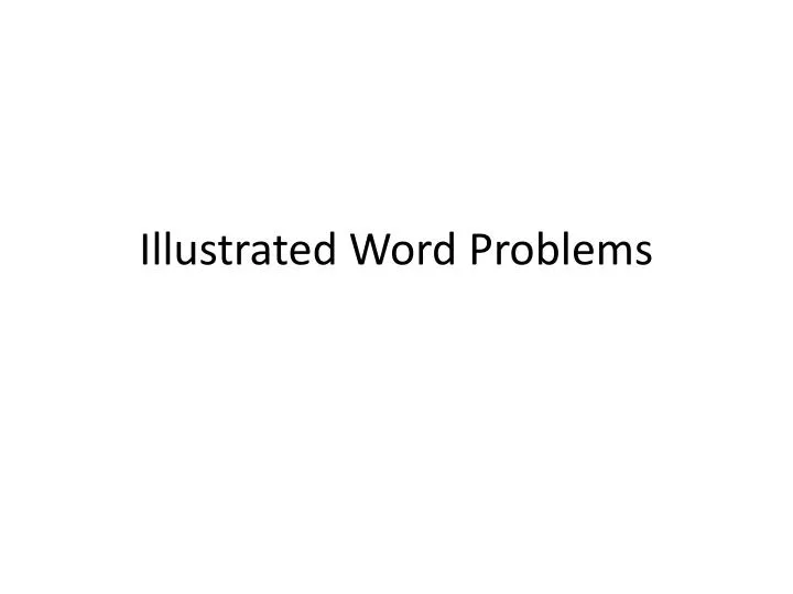 illustrated word problems