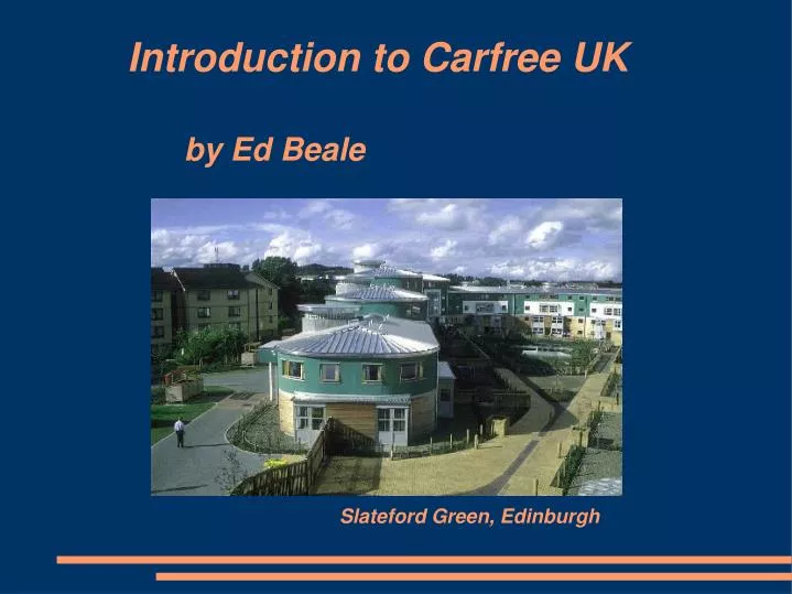 introduction to carfree uk by ed beale