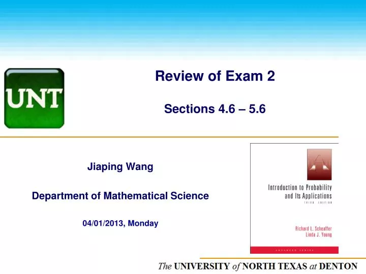 review of exam 2 sections 4 6 5 6