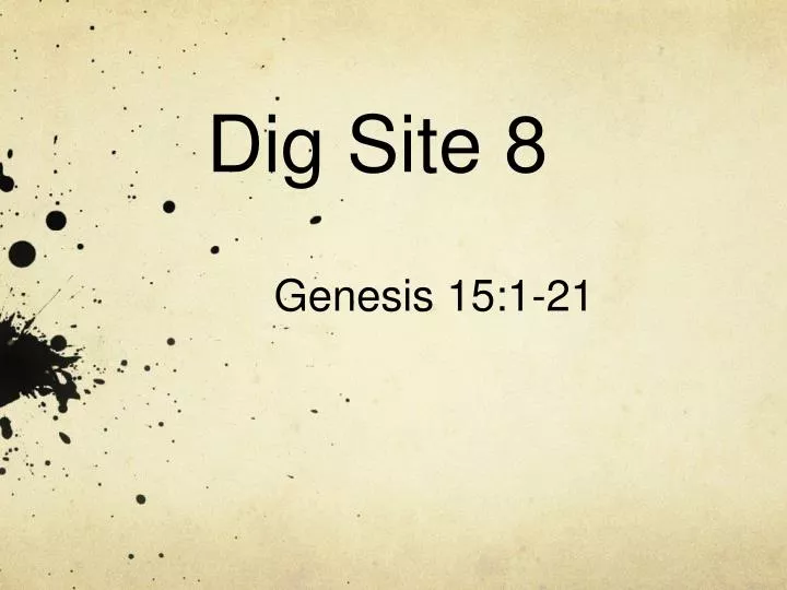 dig site 8