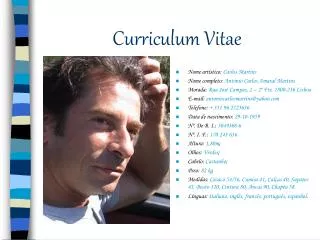 curriculum vitae