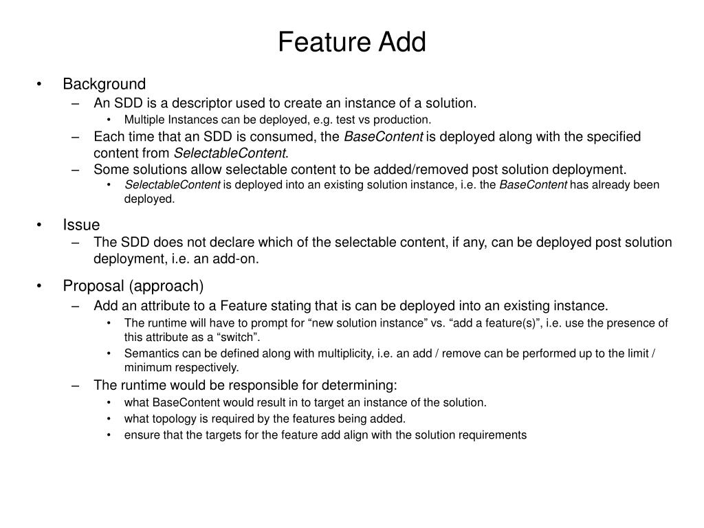 Adding Feature PPT - Feature Add PowerPoint Presentation, free download - ID:5507424