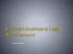Establish Business &amp; Legal Requirements - slide 1