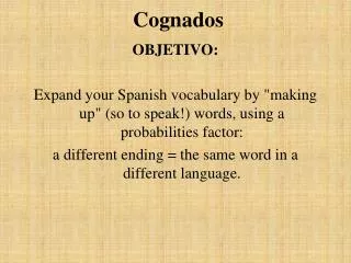 Cognados