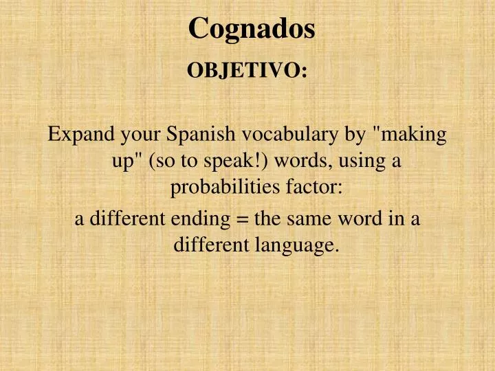 cognados