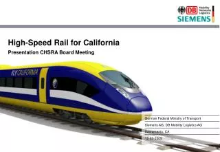 High-Speed Rail for California