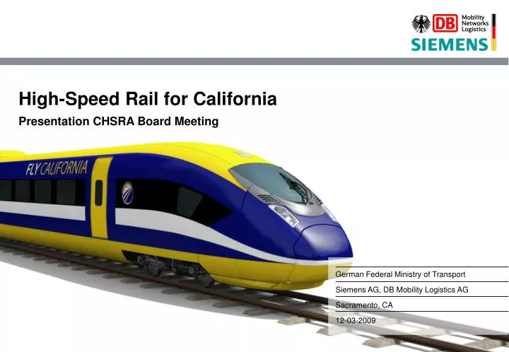 high speed rail for california