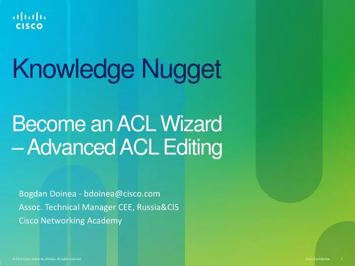 knowledge nugget become an acl wizard advanced acl editing