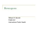 Bioweapons - slide 1