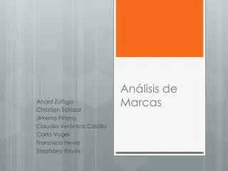 an lisis de marcas