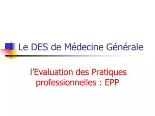 le des de m decine g n rale