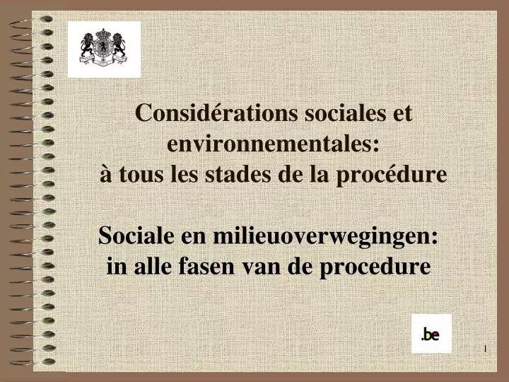 consid rations sociales et environnementales tous les stades de la proc dure