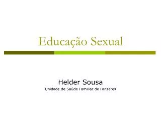 educa o sexual