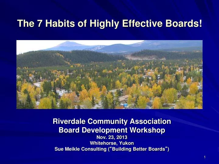 the 7 habits of highly effective boards