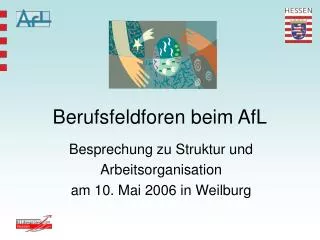 berufsfeldforen beim afl