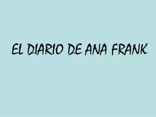 el diario de ana frank