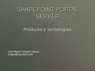 sharepoint portal server