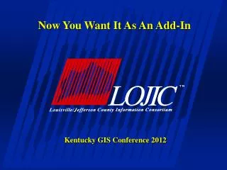 Kentucky GIS Conference 2012