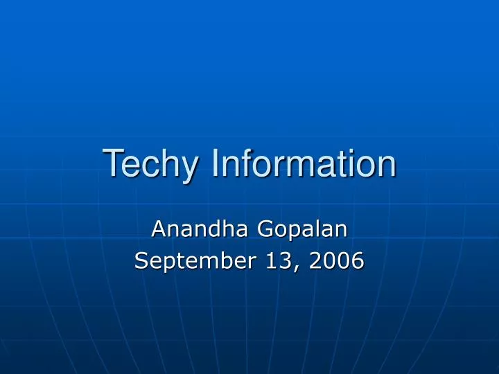 techy information
