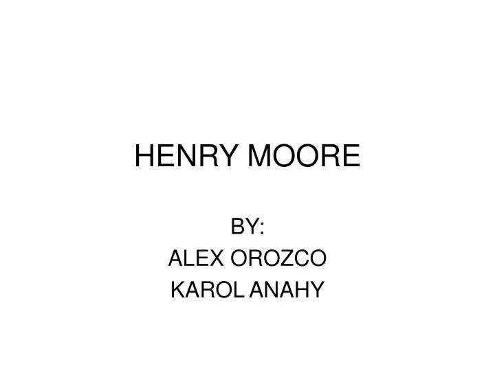henry moore
