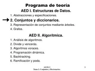 programa de teor a