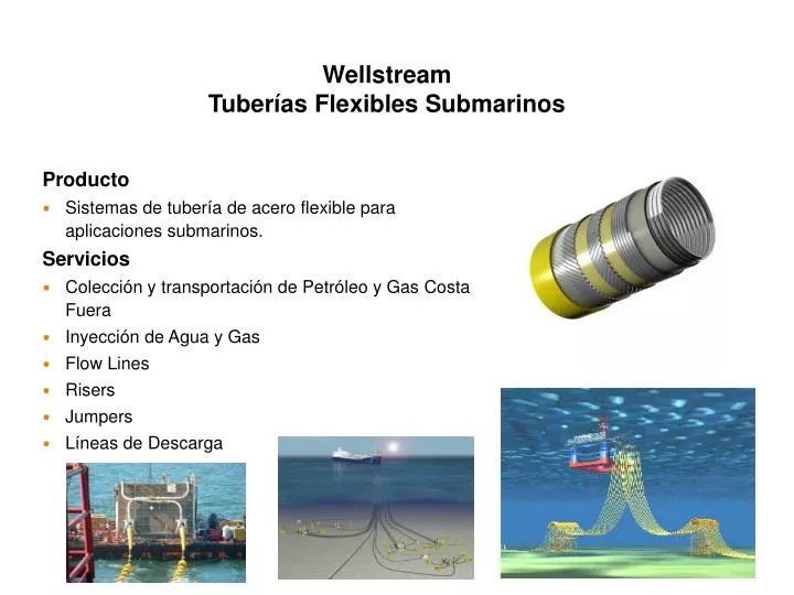 wellstream tuber as flexibles submarinos