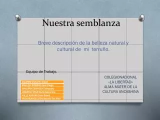 nuestra semblanza