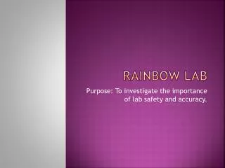 Rainbow Lab