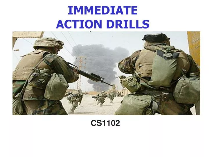 immediate action drills