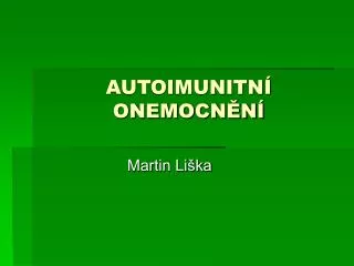 autoimunitn onemocn n