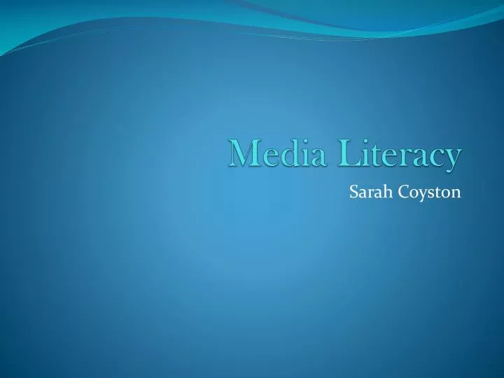 media literacy