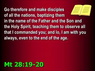 Mt 28:19-20