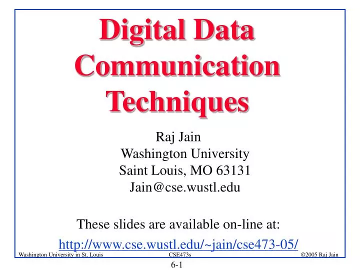 digital data communication techniques