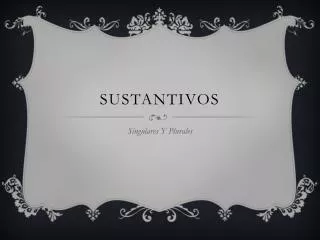 sustantivos