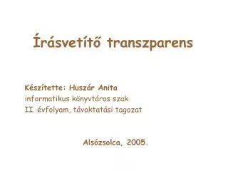 r svet t transzparens