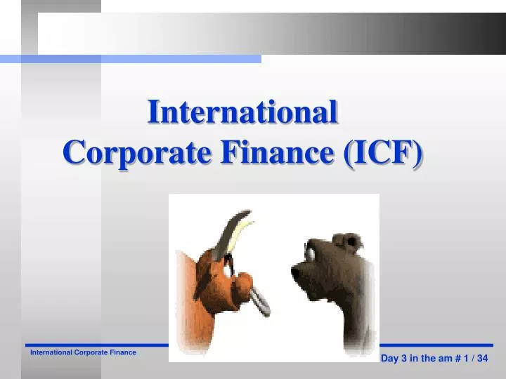 international corporate finance icf