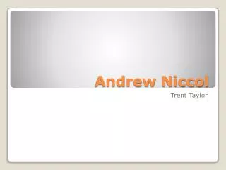 Andrew N iccol