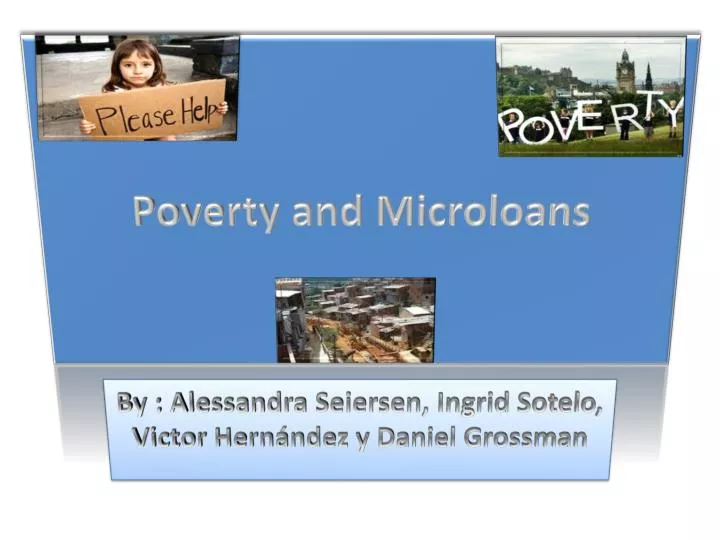 poverty and microloans