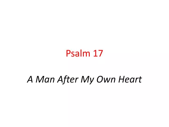 psalm 17