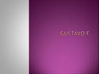 gustavo f