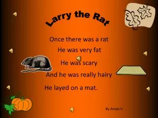 once there was a rat